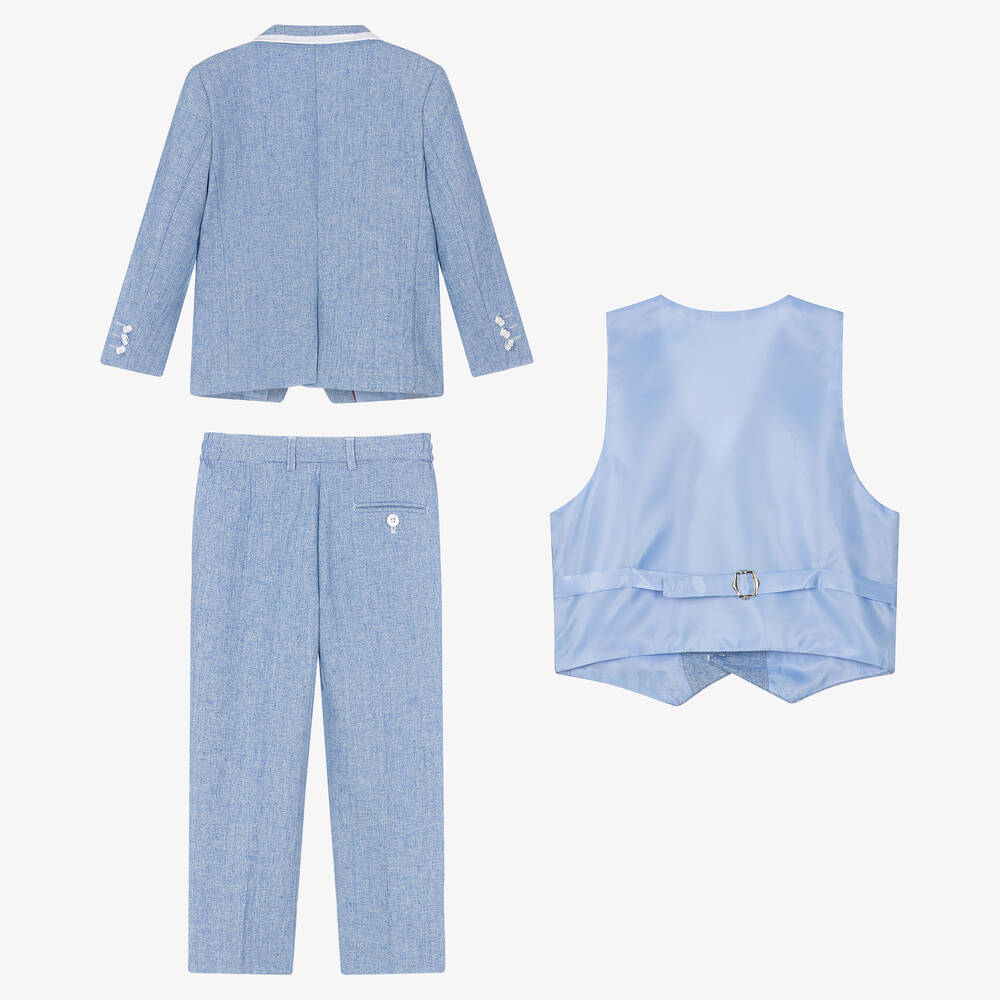 Beau KiD-Синий костюм из 3 предметов для мальчиков | Childrensalon