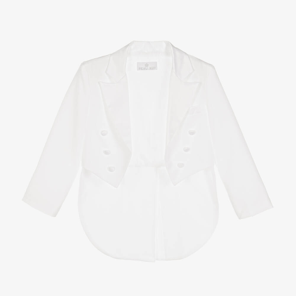 Beau KiD-Костюм-смокинг из 5 предметов белого цвета | Childrensalon