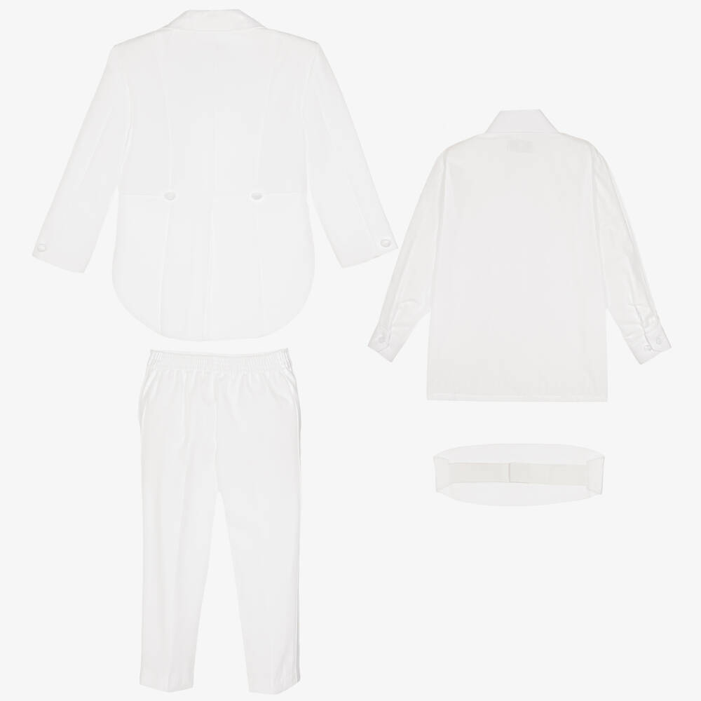 Beau KiD-Костюм-смокинг из 5 предметов белого цвета | Childrensalon