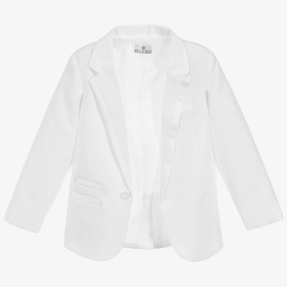 Beau KiD-Белый костюм-смокинг для мальчиков (5 предметов) | Childrensalon