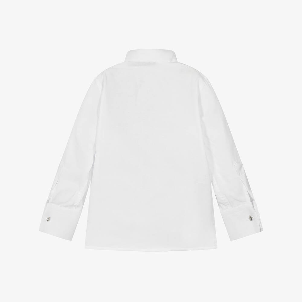 Beau KiD-Boys White Winged Collar Shirt | Childrensalon