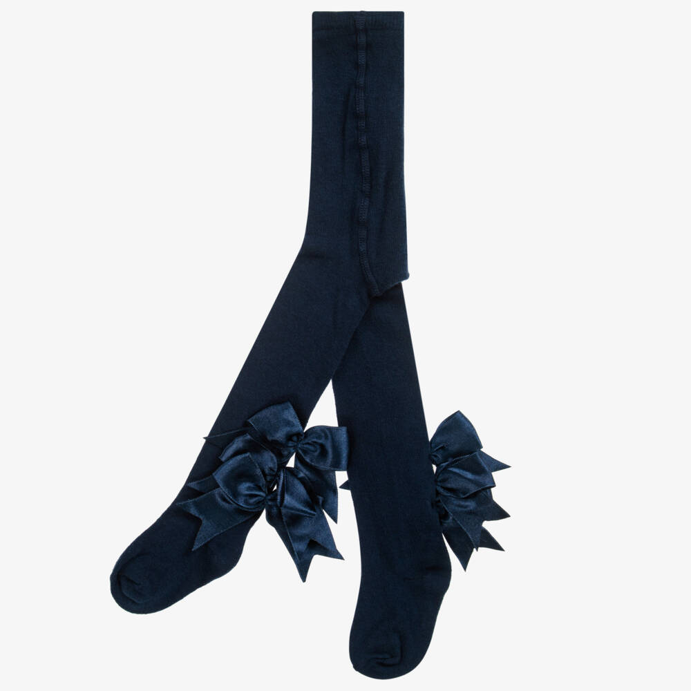 Beau KiD-Синие хлопковые колготки для девочек | Childrensalon