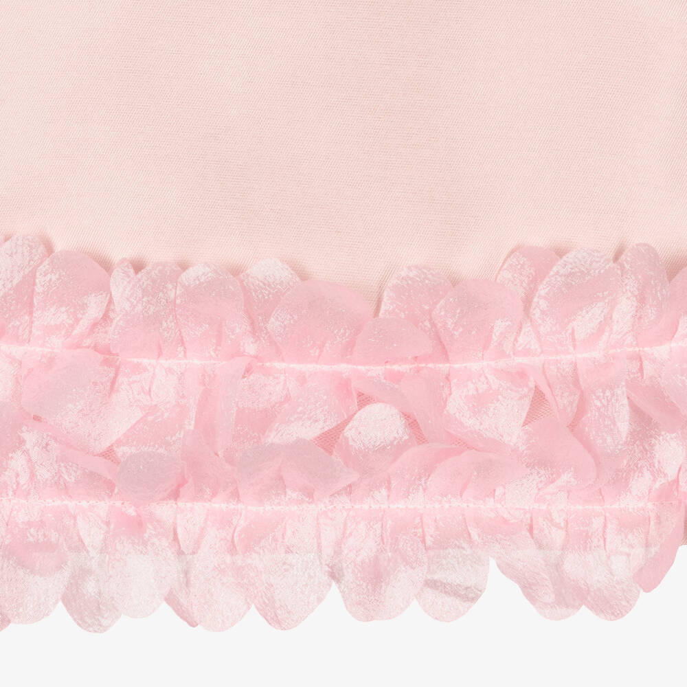 Beau KiD-طقم شورت ساتان لون زهري فاتح للبنات | Childrensalon