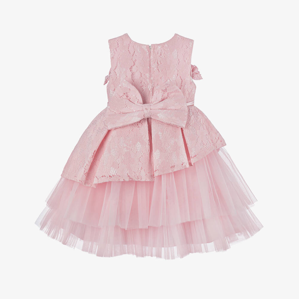 Beau KiD-فستان دانتيل وتول لون زهري | Childrensalon