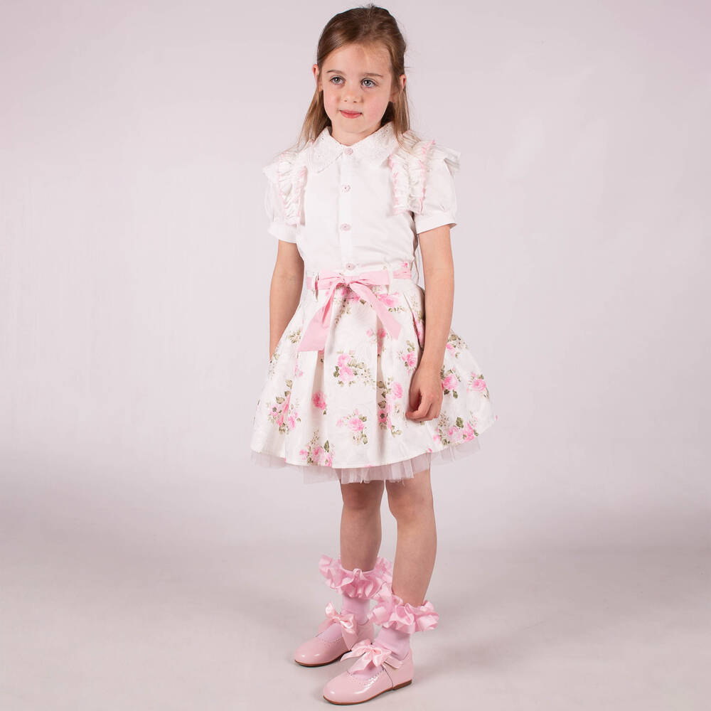 Beau KiD-Розовые хлопковые носки с рюшами | Childrensalon