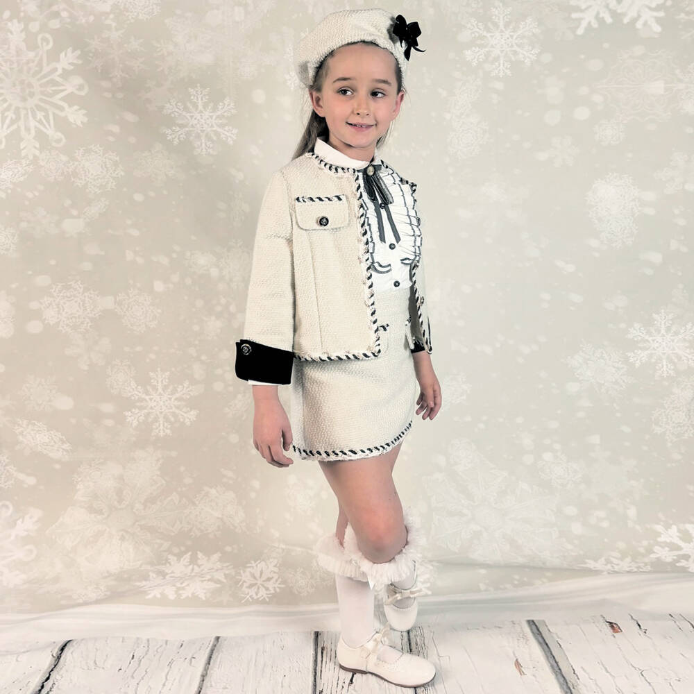 Beau KiD-Кремовые гольфы из хлопка и тюля | Childrensalon