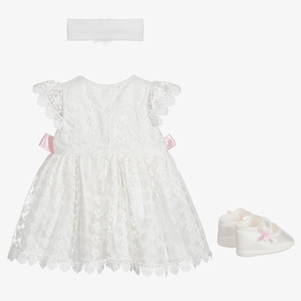 Beau KiD-Кремово-розовый комплект с платьем | Childrensalon