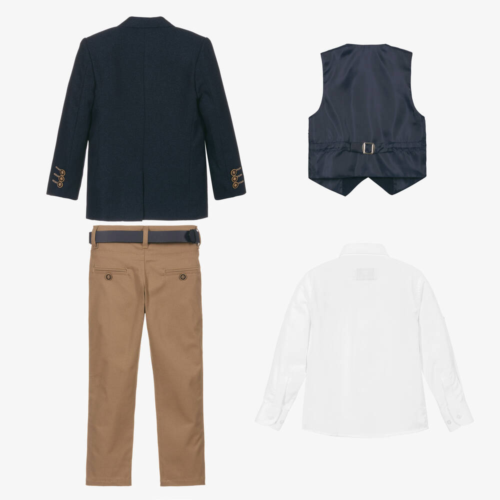 Beau KiD-Сине-бежевый костюм | Childrensalon