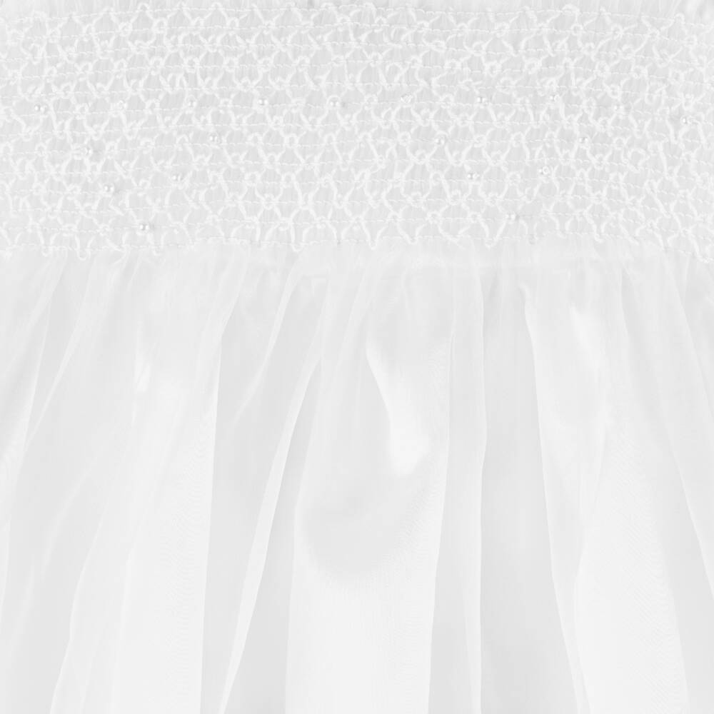 Beau KiD-Нарядное платье и чепчик белого цвета | Childrensalon