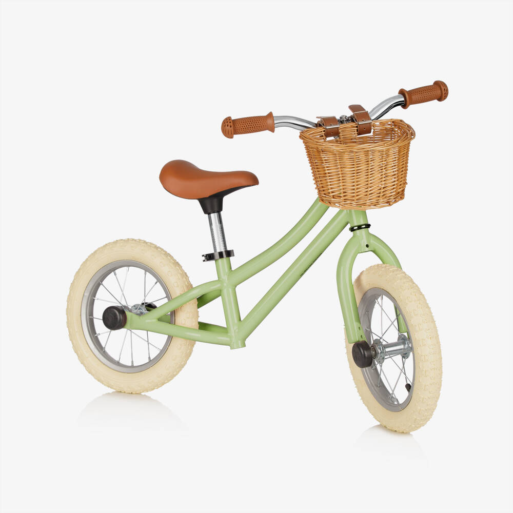 Bigjigs-Mint Green Balance Bike  | Childrensalon