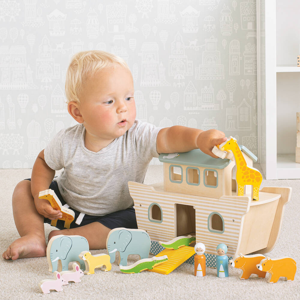 Bigjigs-Noah's Ark Wooden Toy (35cm) | Childrensalon