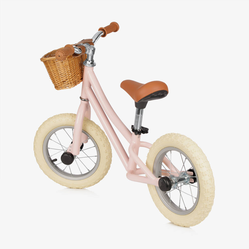 Bigjigs-Pale Pink Balance Bike  | Childrensalon