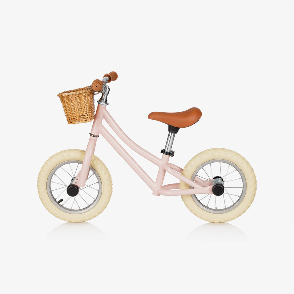 Bigjigs-Pale Pink Balance Bike  | Childrensalon