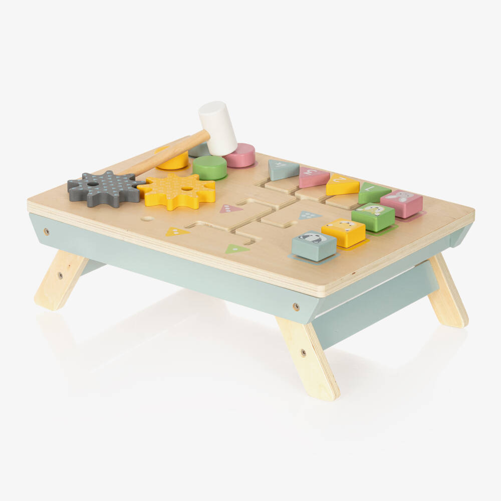 Bigjigs-Wooden Activity Tabletop Bench (37cm) | Childrensalon