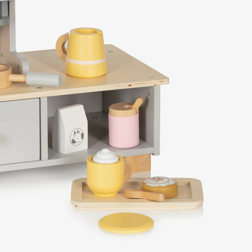 Bigjigs-lИгровой набор деревянный Кофейня (55см) | Childrensalon