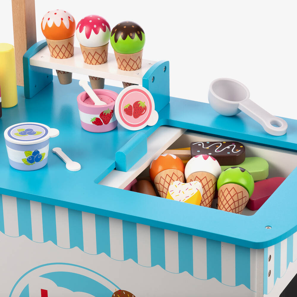 Bigjigs-Wooden Ice Cream Cart Play Set (100cm) | Childrensalon
