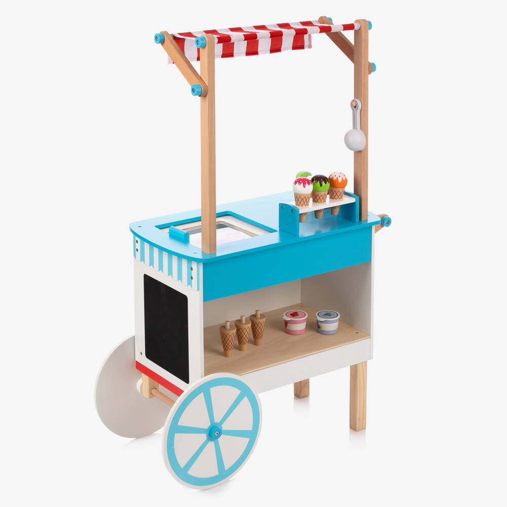 Bigjigs-Wooden Ice Cream Cart Play Set (100cm) | Childrensalon