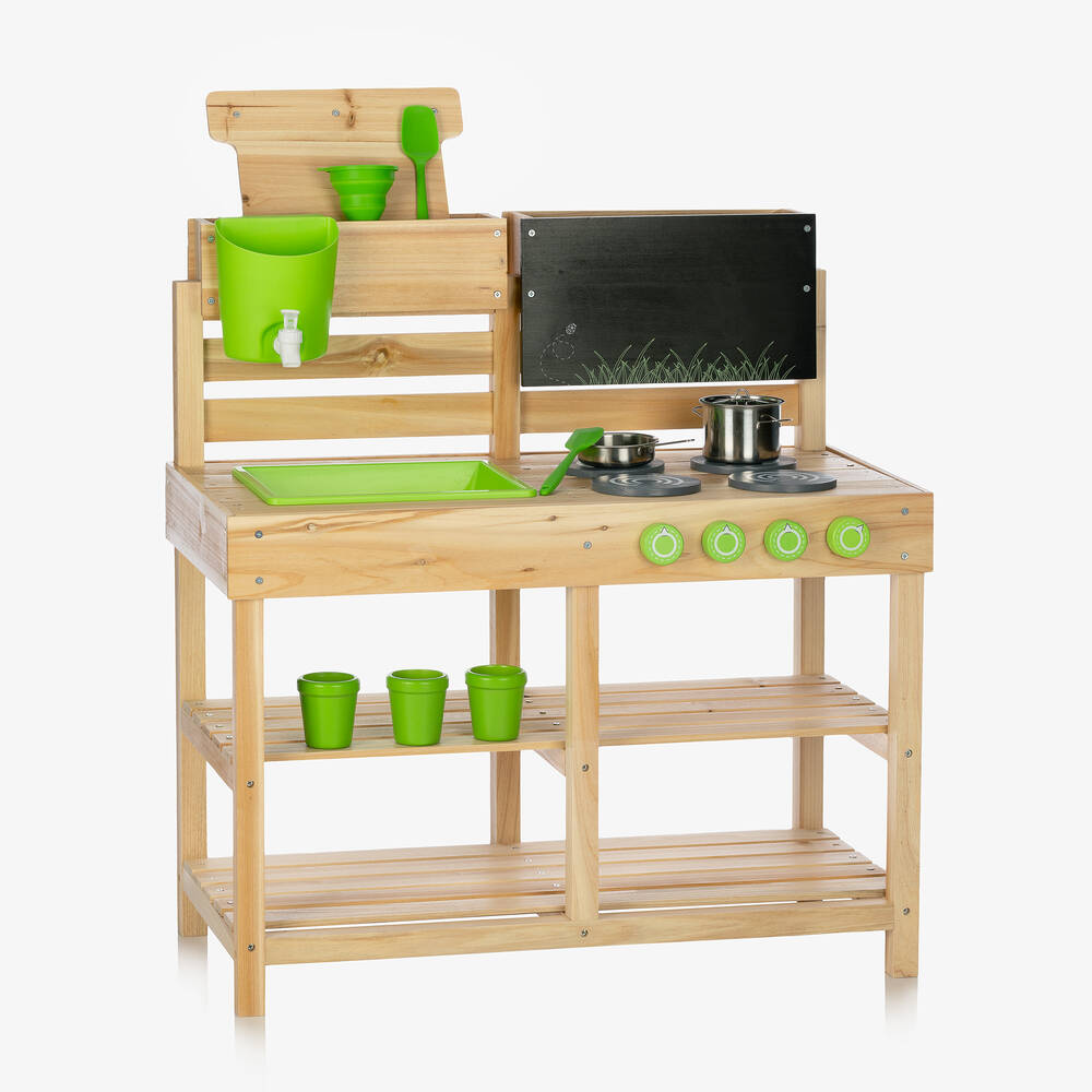 Bigjigs-Wooden Outdoor Mud Kitchen Play Set (83cm) | Childrensalon