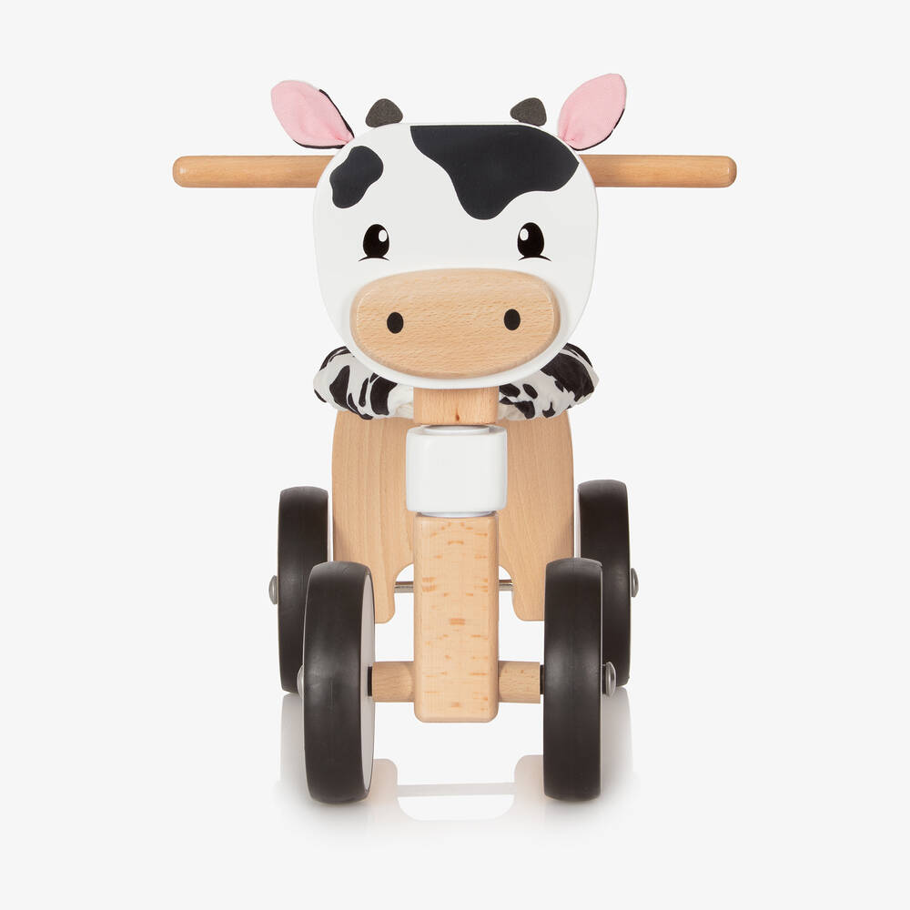 Bigjigs-Wooden Ride-On Cow (45cm) | Childrensalon