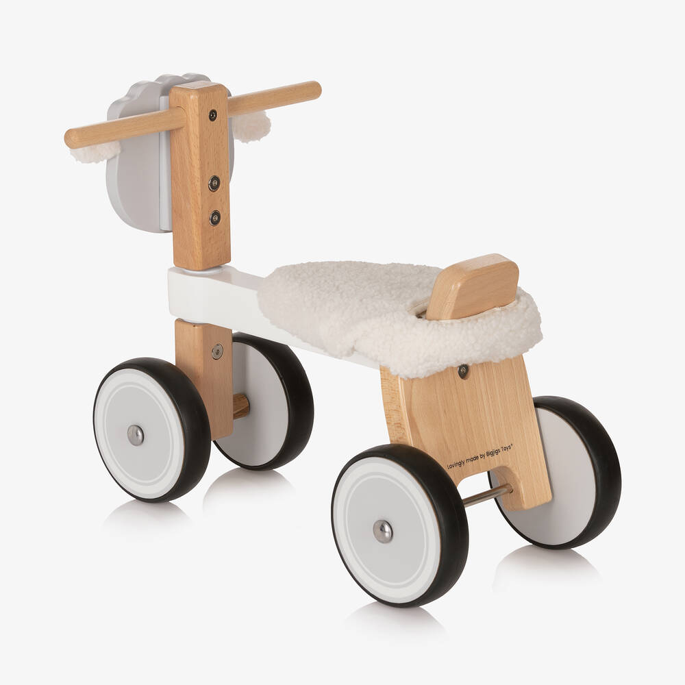 Bigjigs-Wooden Ride-On Sheep (45cm) | Childrensalon