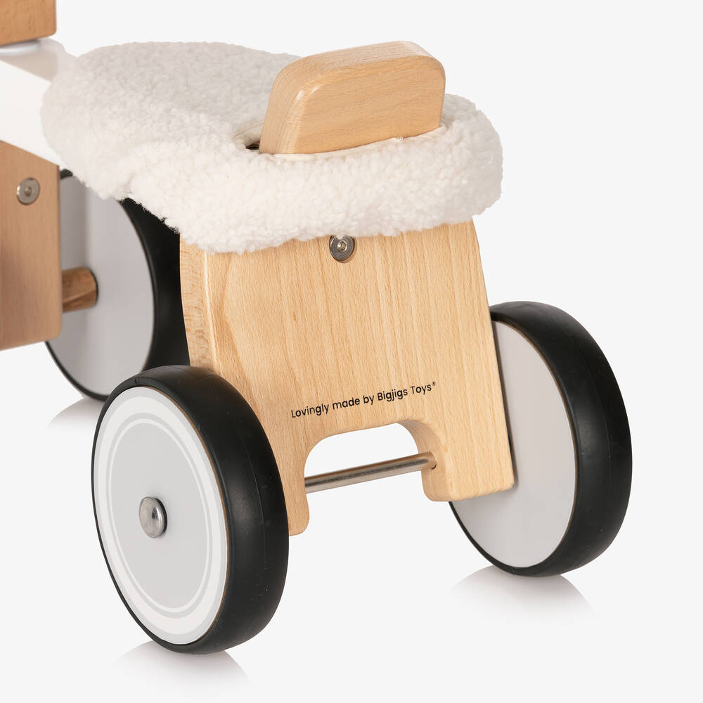 Bigjigs-Wooden Ride-On Sheep (45cm) | Childrensalon