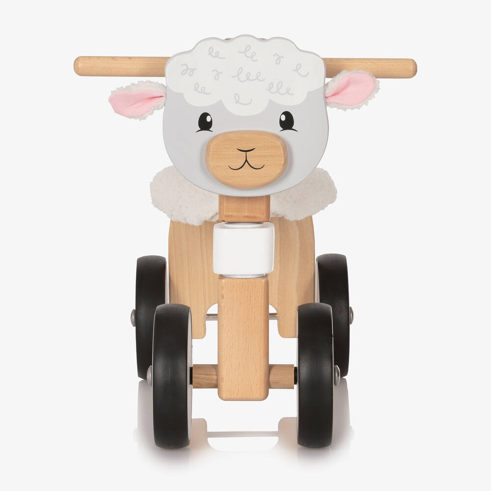 Bigjigs-Wooden Ride-On Sheep (45cm) | Childrensalon