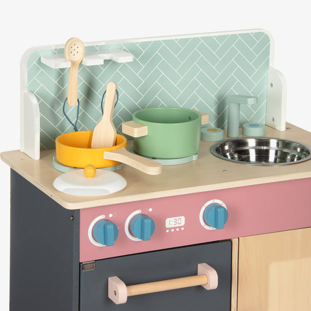 Bikkembergs-مجموعة مطبخ خشب على الطراز الاسكندنافي (60 سم) | Childrensalon