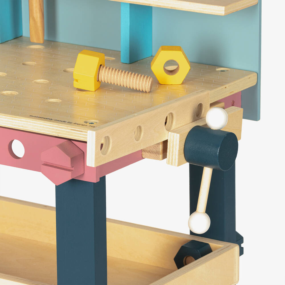 Bigjigs-Wooden Tool Bench Toy (49cm) | Childrensalon