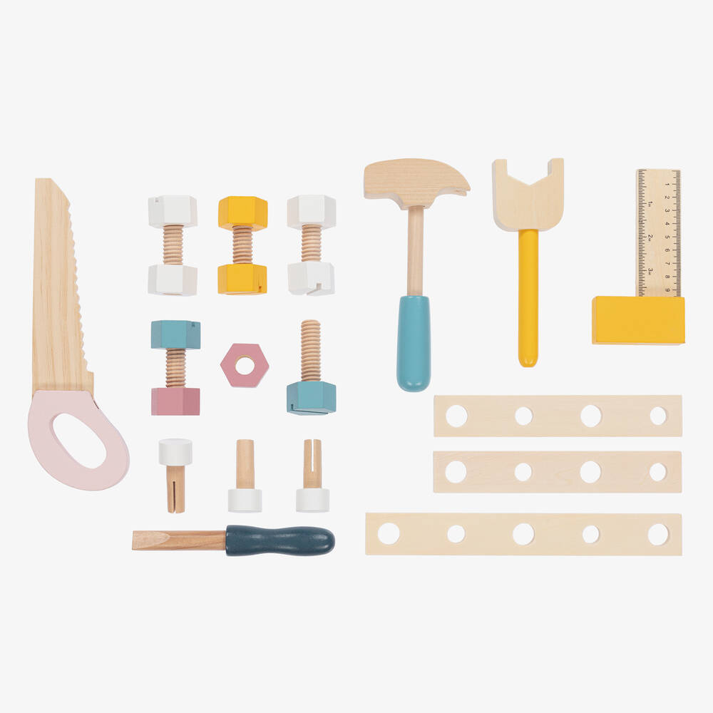 Bigjigs-Wooden Tool Bench Toy (49cm) | Childrensalon