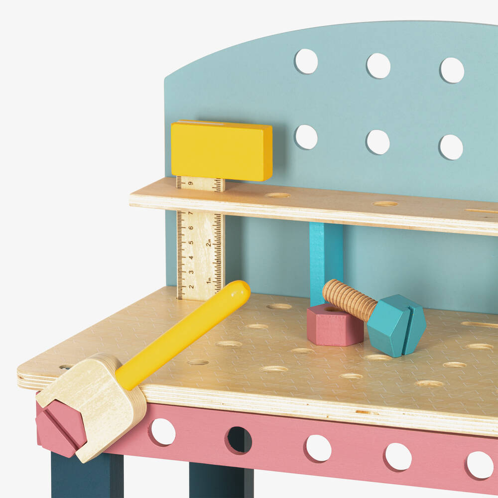 Bigjigs-Wooden Tool Bench Toy (49cm) | Childrensalon