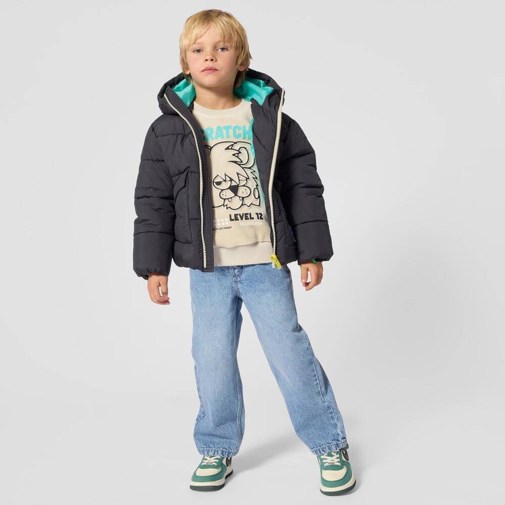 Billieblush-Boys Beige Soft Plush Sweatshirt | Childrensalon