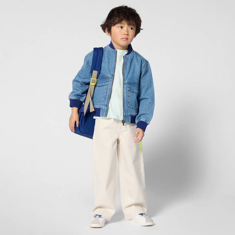 Billieblush-Бомбер синий из денима для мальчиков | Childrensalon
