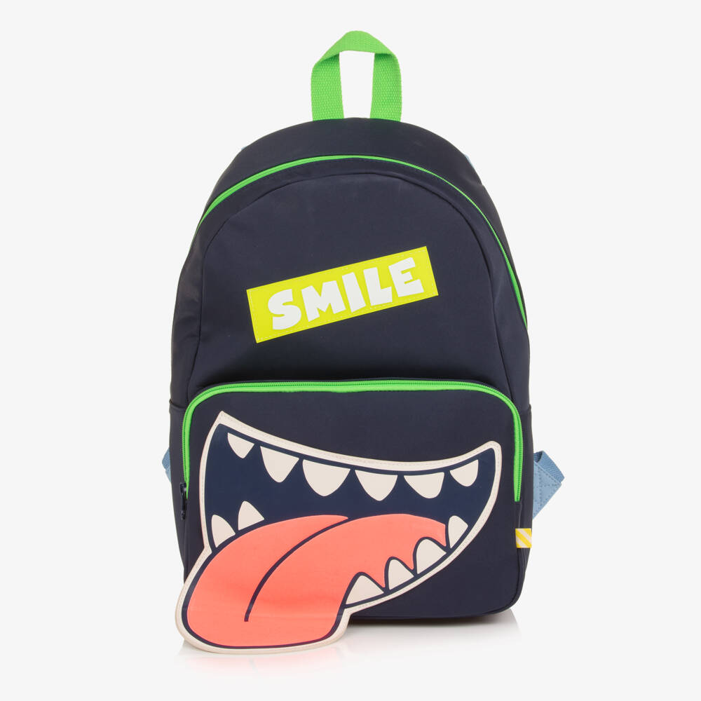 Billieblush-Boys Blue Smile Backpack (40cm) | Childrensalon
