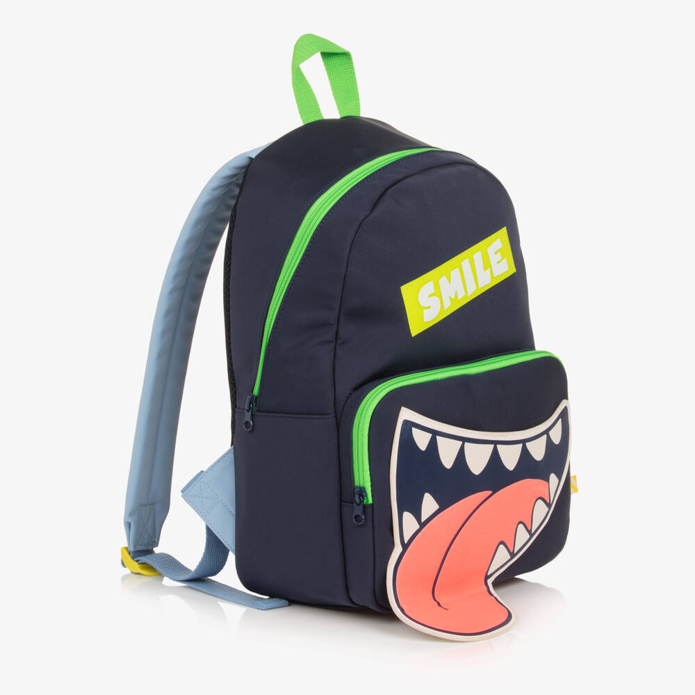 Billieblush-Boys Blue Smile Backpack (40cm) | Childrensalon