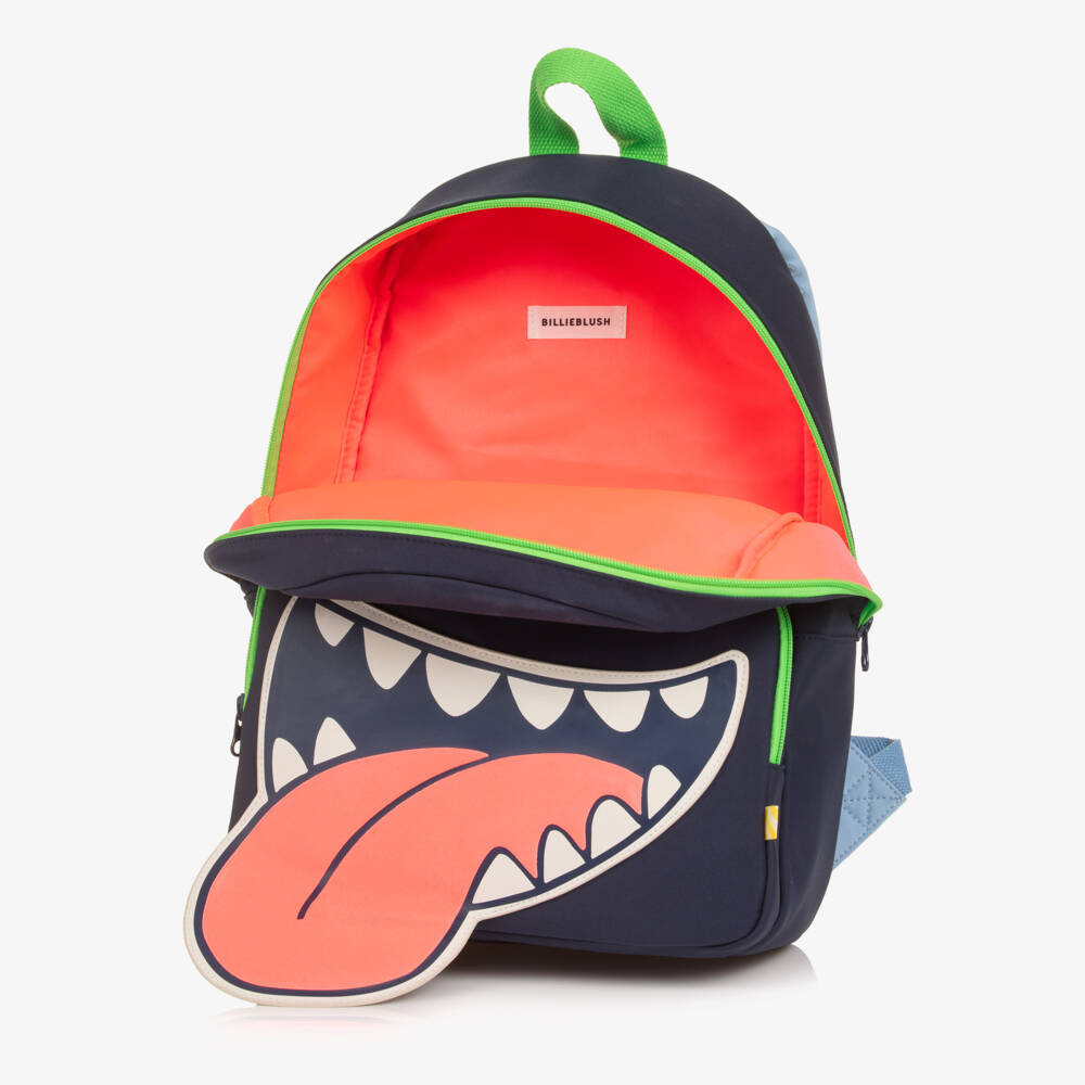 Billieblush-Boys Blue Smile Backpack (40cm) | Childrensalon