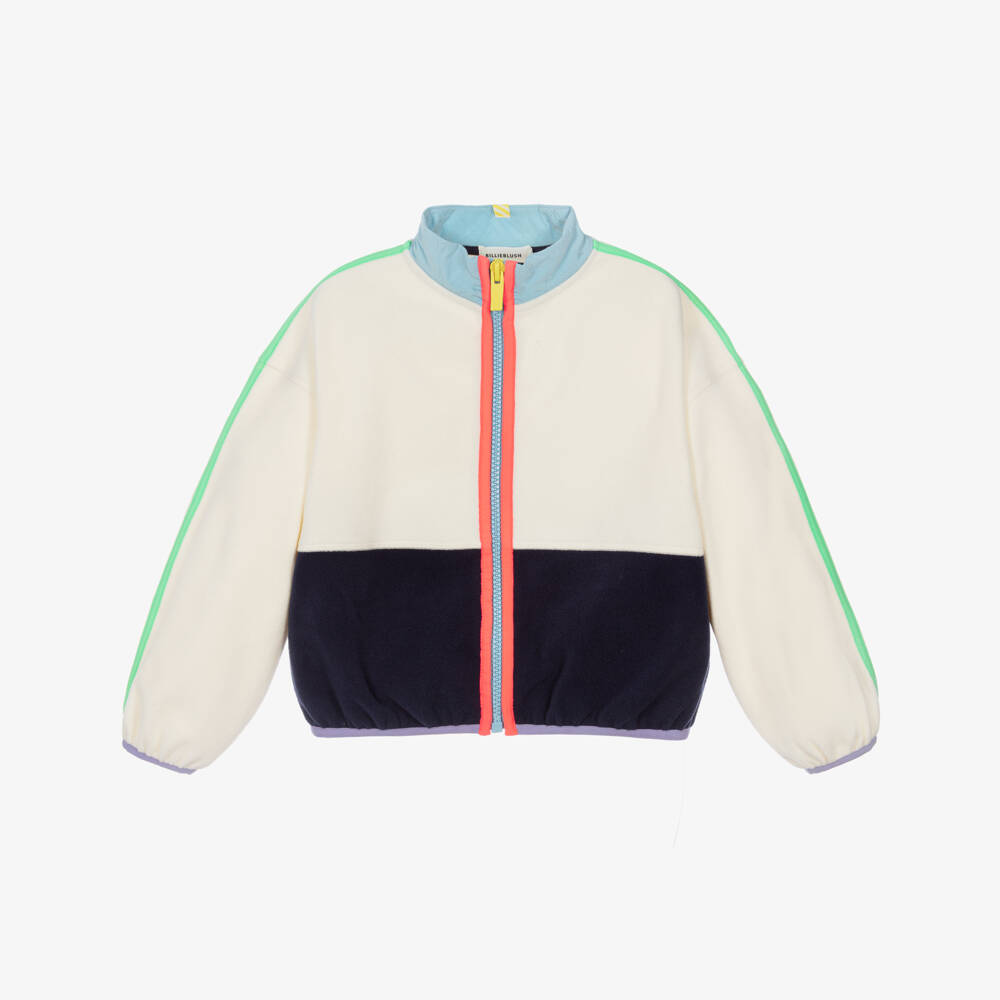 Billieblush-Boys Colourblock Fleece Zip-Up Top | Childrensalon