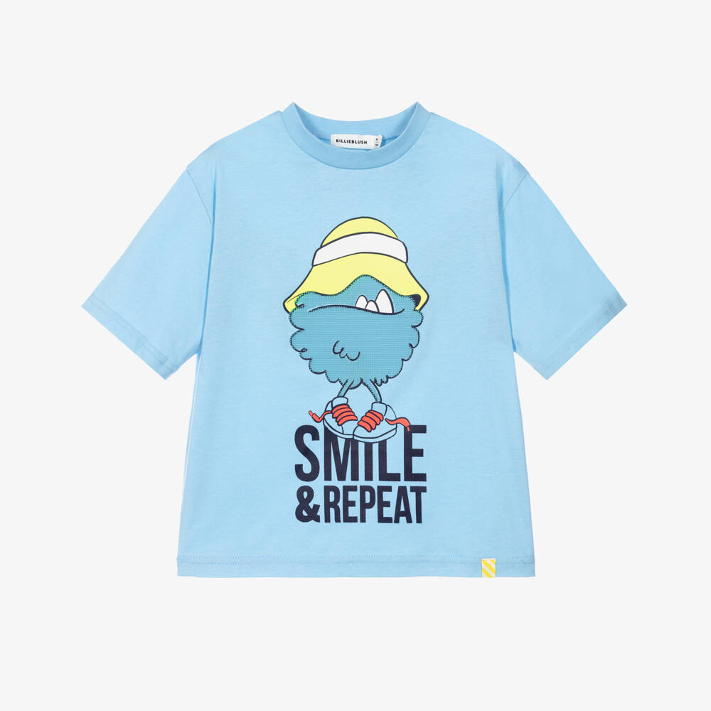 Billieblush-Boys Cotton Jersey T-Shirt with Monster Print | Childrensalon