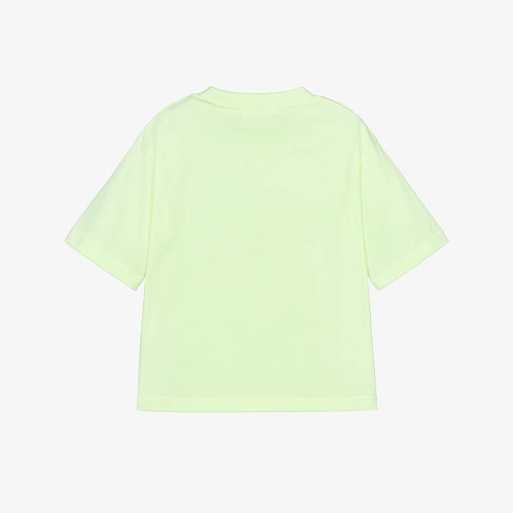 Billieblush-Boys Neon Yellow Monkey Print T-Shirt | Childrensalon
