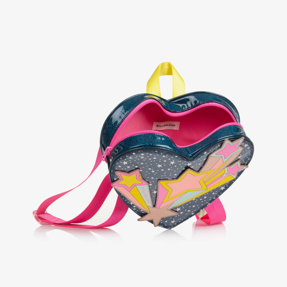 Billieblush-Girls Blue Sparkle Shooting Stars Backpack (24cm) | Childrensalon