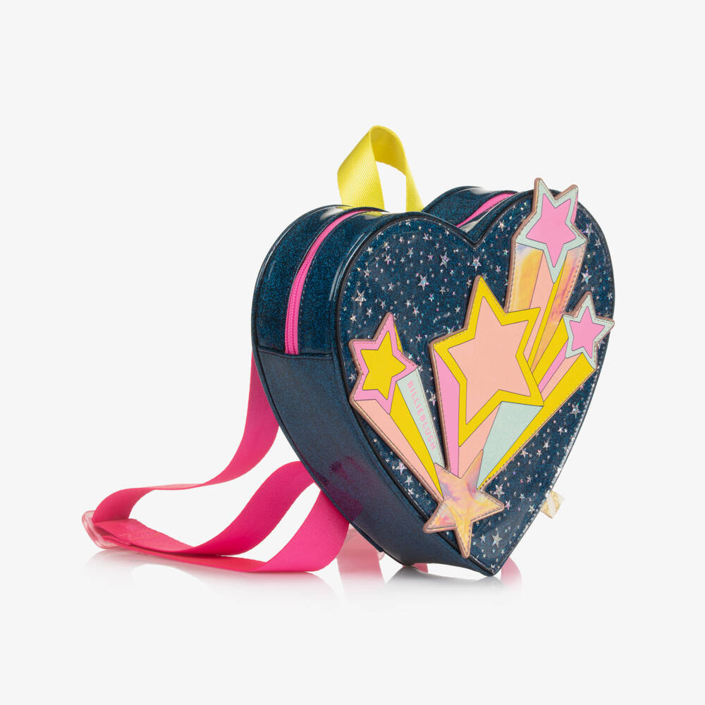 Billieblush-Girls Blue Sparkle Shooting Stars Backpack (24cm) | Childrensalon