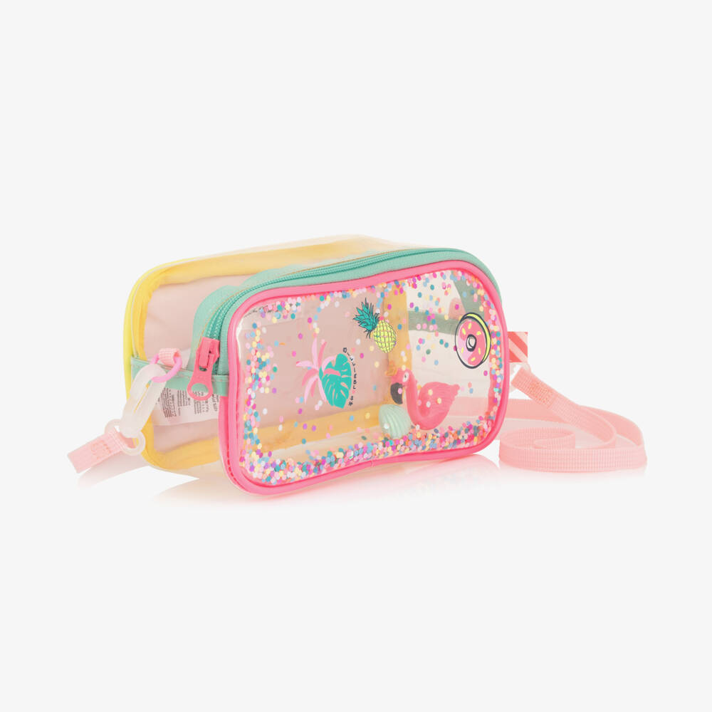 Billieblush-Пенал прозрачный с фламинго для девочек (19см) | Childrensalon