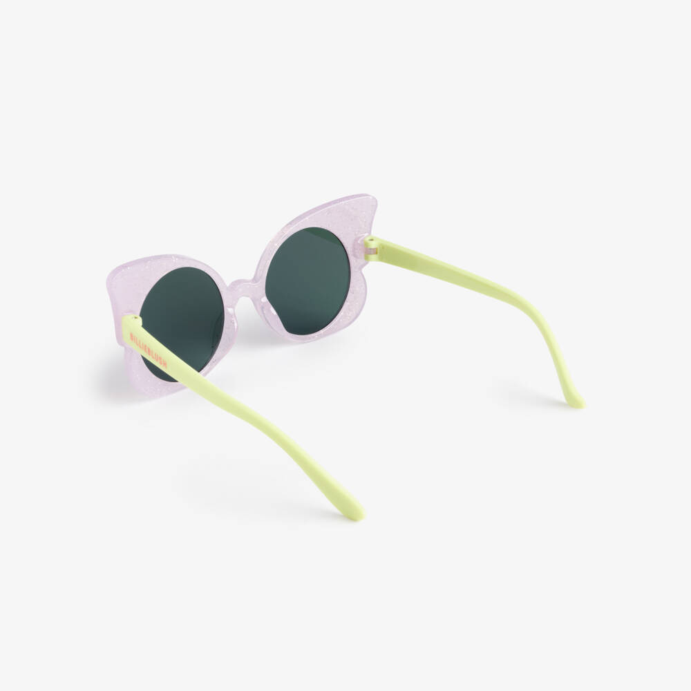 Billieblush-Girls Glittery Green Butterfly Sunglasses (UV400) | Childrensalon