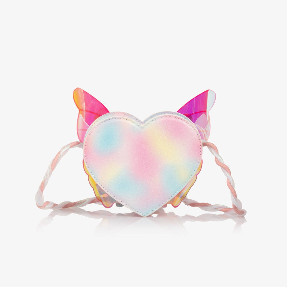Billieblush-Girls Glittery Pastel Butterfly Shoulder Bag (14cm) | Childrensalon