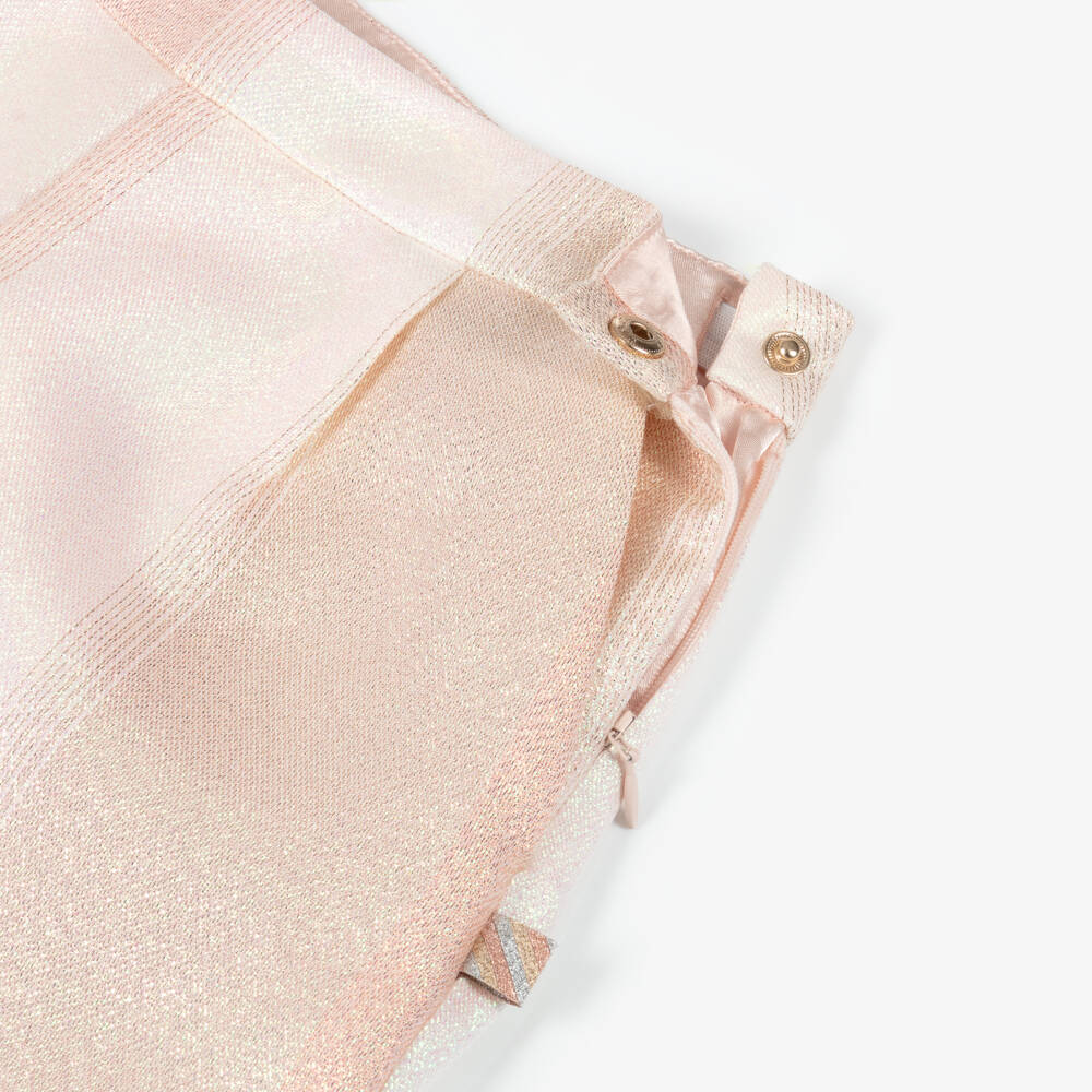Billieblush-Girls Iridescent Pink Shorts | Childrensalon