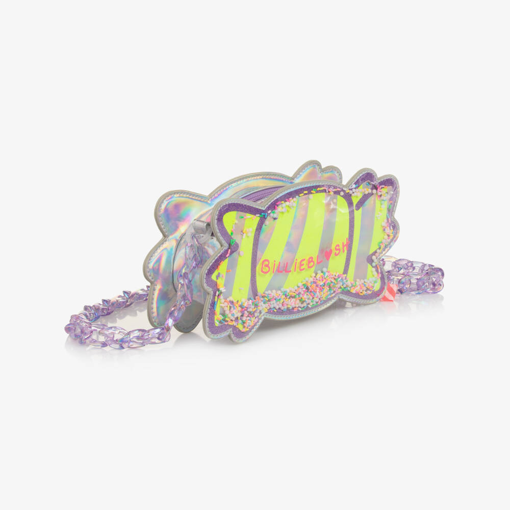 Billieblush-Girls Iridescent Purple Candy Bag (21cm)  | Childrensalon
