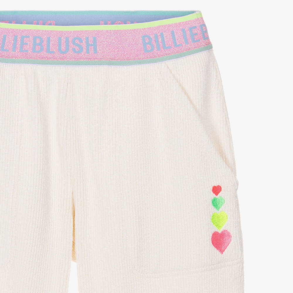 Billieblush-Girls Ivory Corduory Fleece Joggers | Childrensalon