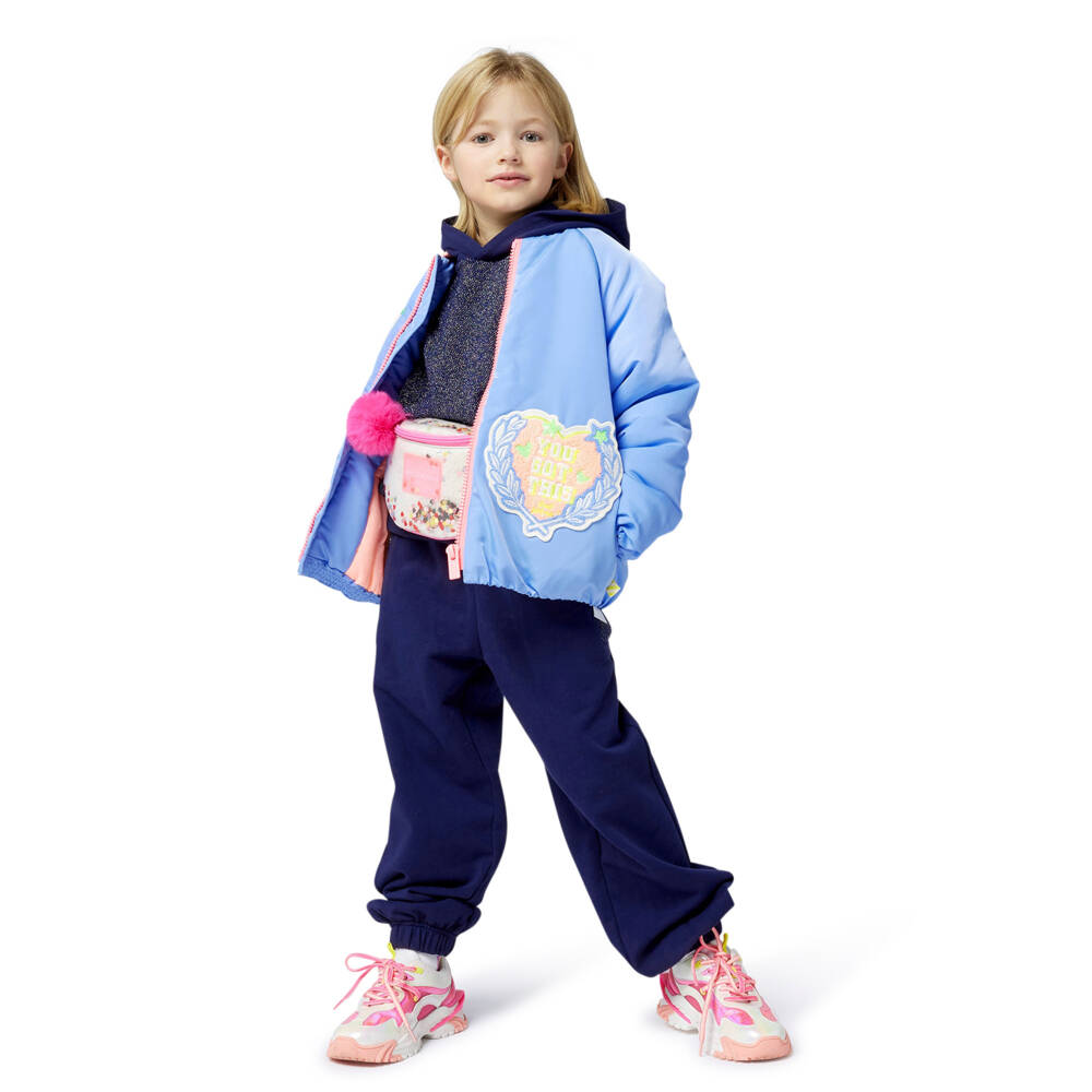 Billieblush-Girls Ivory & Pink Sequin Belt Bag (22cm) | Childrensalon