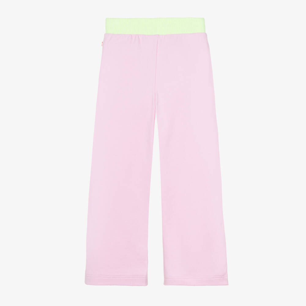 Billieblush-Girls Lilac Pink Cotton Best Life Joggers with Sequins | Childrensalon