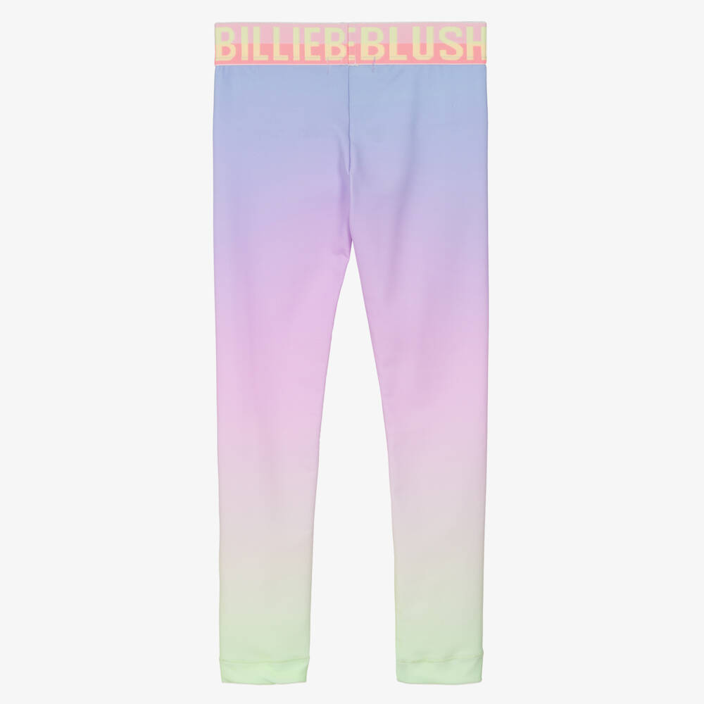 Billieblush-Легинсы сиреневые омбре с логотипом на поясе для девочек | Childrensalon