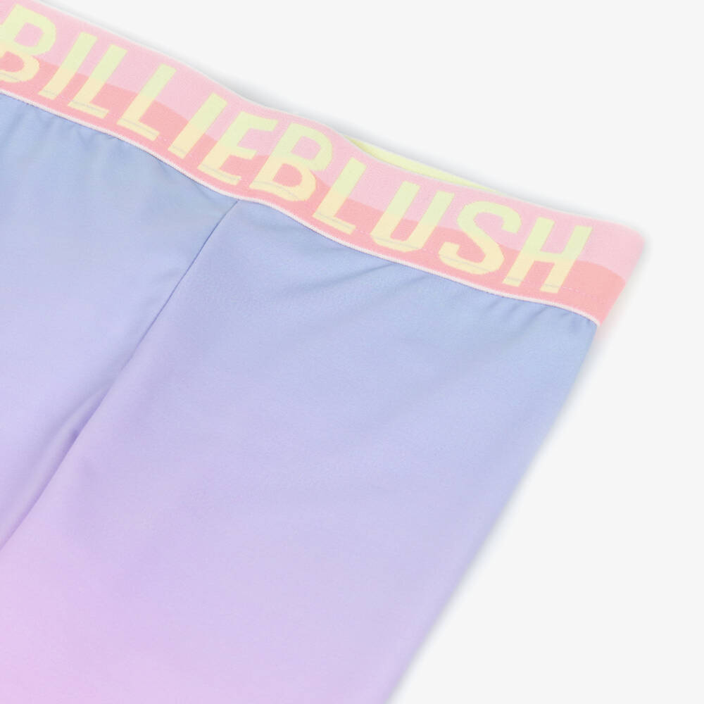 Billieblush-Легинсы сиреневые омбре с логотипом на поясе для девочек | Childrensalon